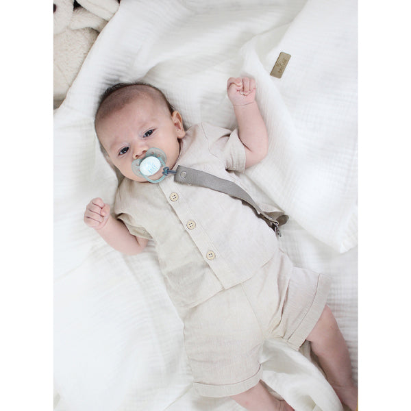 Bistyle Organic Muslin 4 Layers Blanket (120x120 Cm) Cream