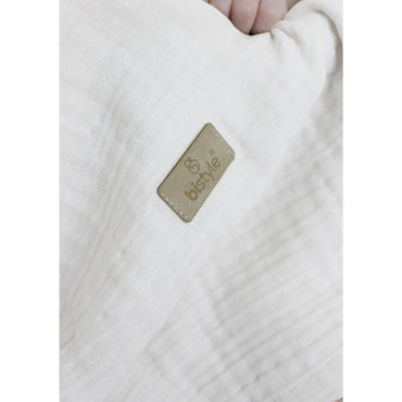 Bistyle Organic Muslin 4 Layers Blanket (120x120 Cm) Cream