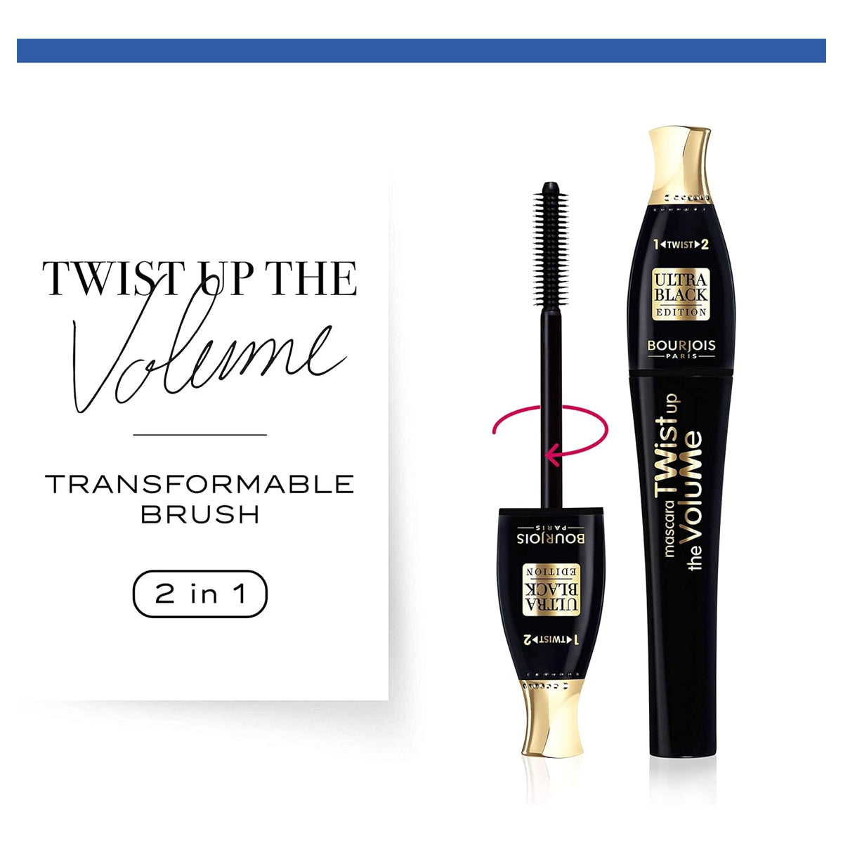 Bourjois Twist Up The Volume Mascara (Ultra Black)