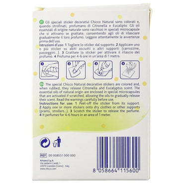 ملصقات شيكو الملونة والمعطرة 12 قطعة