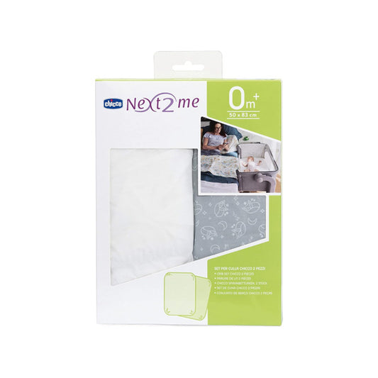 CHICCO CRIB SET 2 PIECES N2M GREY FOX
