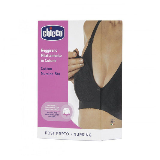CHICCO NURSING COTTON BRA BLACK