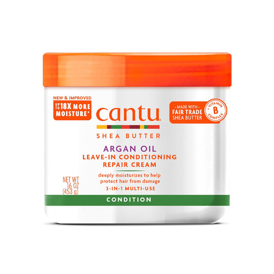 Cantu Argan Oil Leave In Conditioning Repair Cream 453g