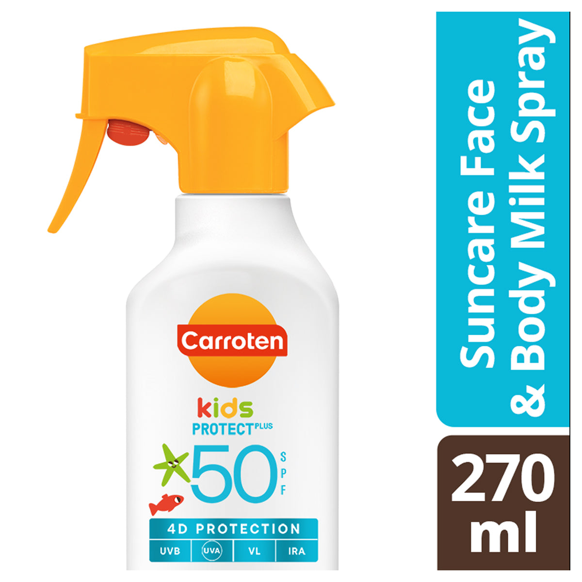 Carroten Kids Suncare Face & Body Milk 4D Protection SPF50 270ml