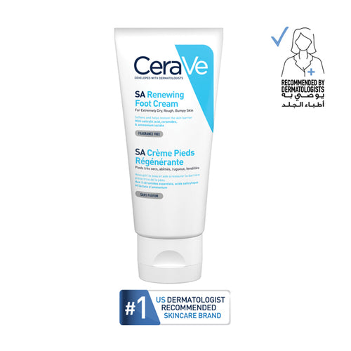 CeraVe Renewing SA Foot Cream Very Dry Cracked Skin 85g
