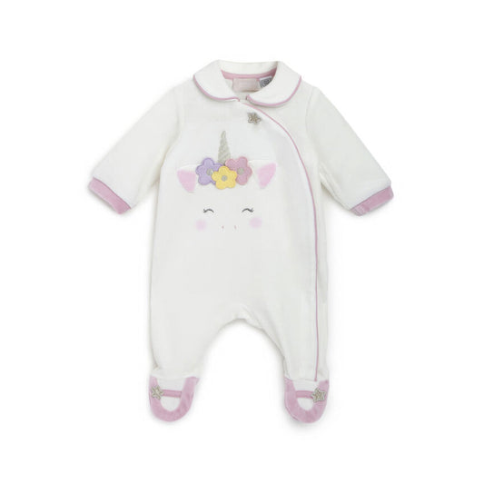 Chicco Girls Bronze Embellished Front Opening Babysuit