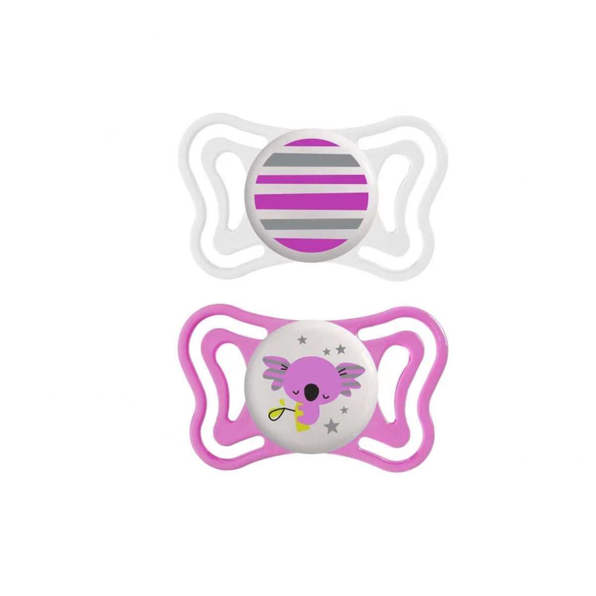 Chicco Lightweight Silicone Pacifier, 6 - 16 Months, 2 Pieces