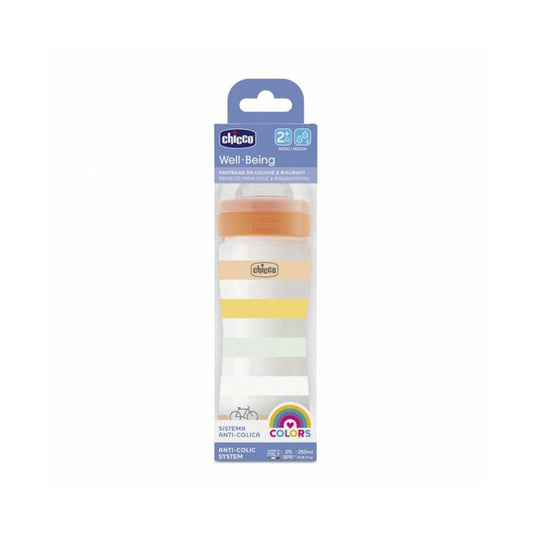 Chicco Well Being Bottle Anti-Colic System Medium Flow 250 ml 2m+