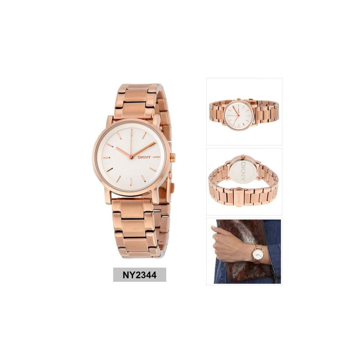 DKNY NY2344 Soho Women’s Watch 34mm Rose Gold