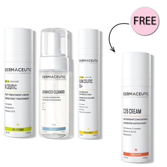 Dermaceutic 10% Off Offer 3 + Free Dermaceutic C25 Cream Antioxidant Concentrate 30ml