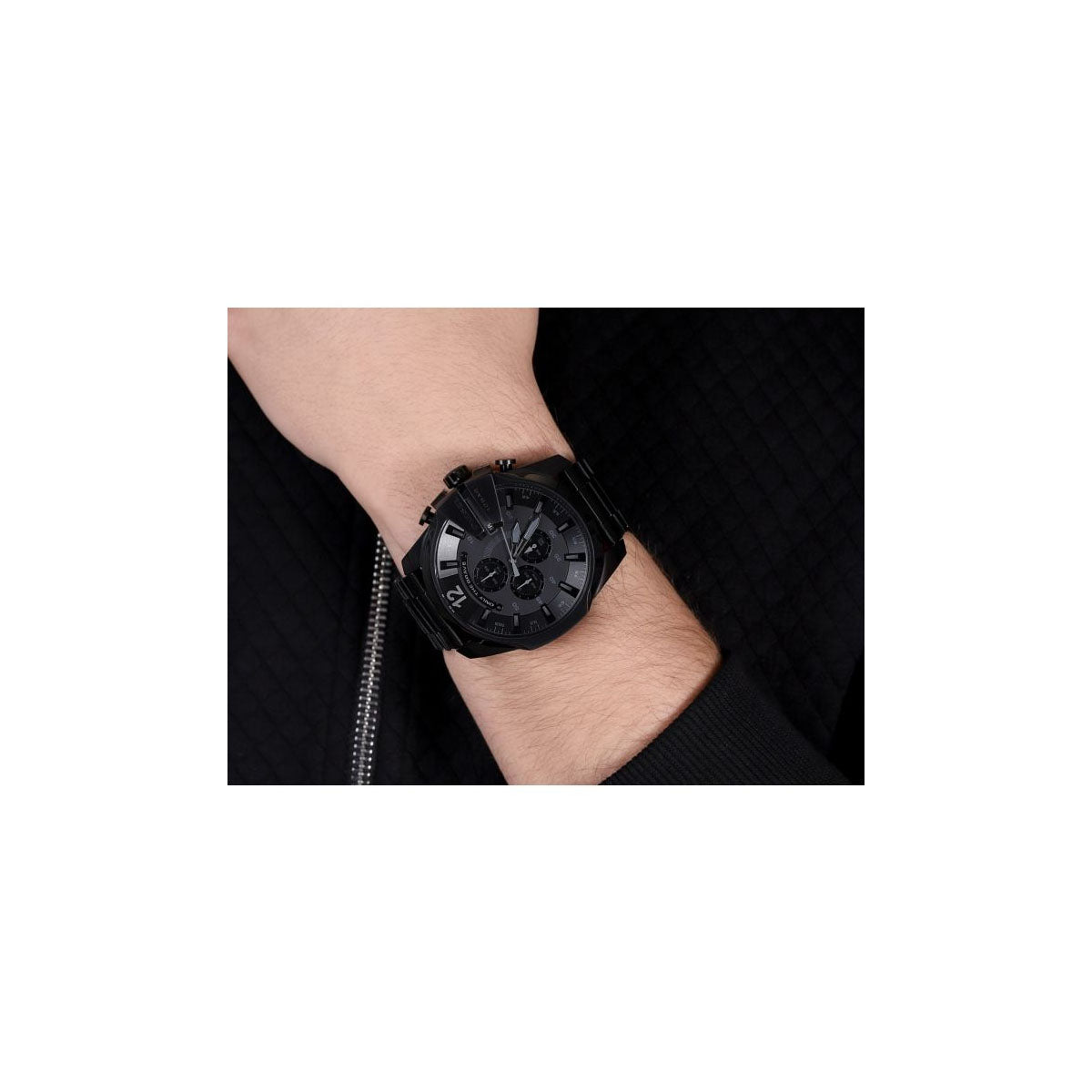 Diesel Analog DZ4617 Baby Chief Men's Watch 43 Mm Black