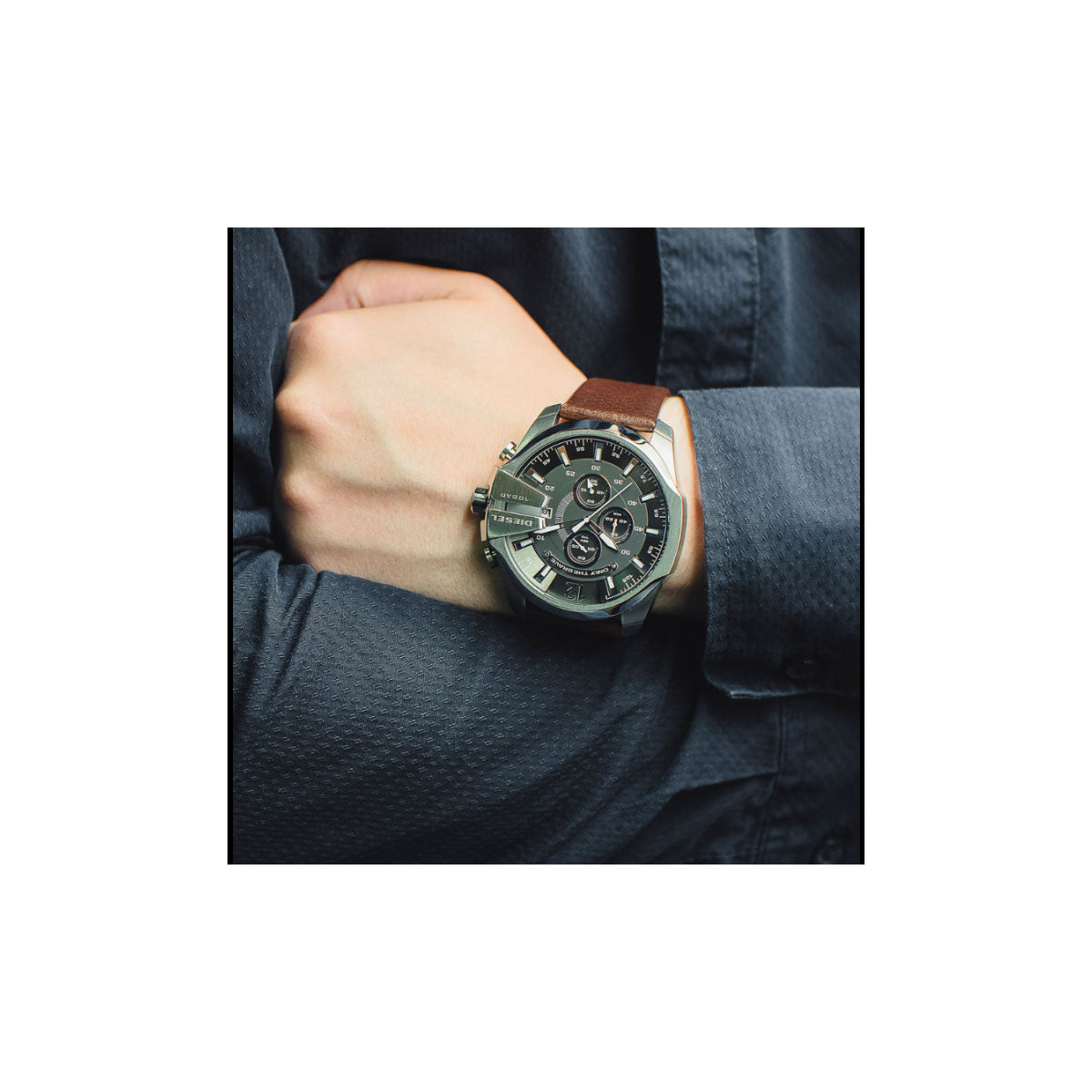 Diesel DZ4290 Mega Chief Men's Watch 51mm Brown