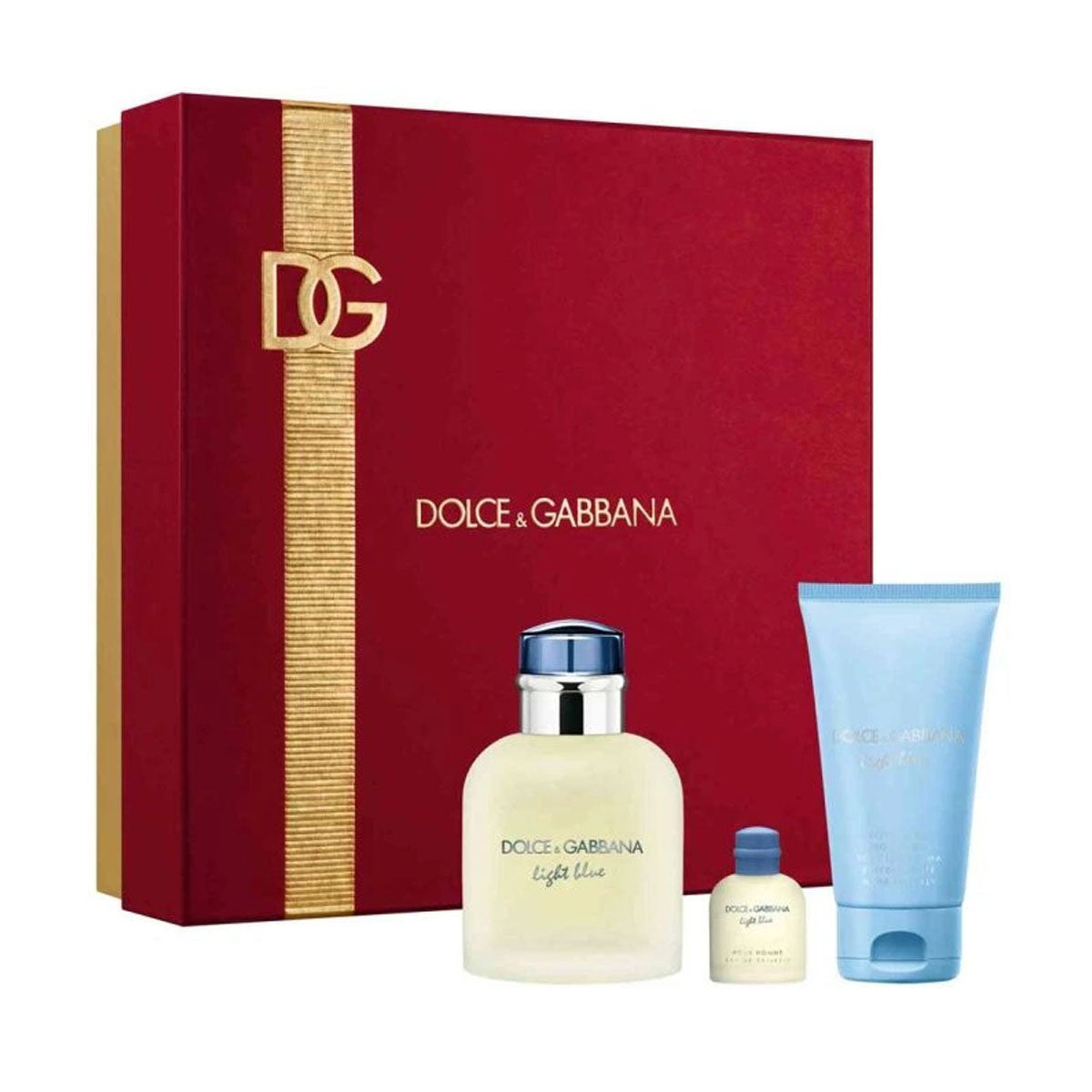 Dolce & Gabbana Light Blue Pour Homme (Edt 75ml+sg 50ml+mini 5ml)xmas24
