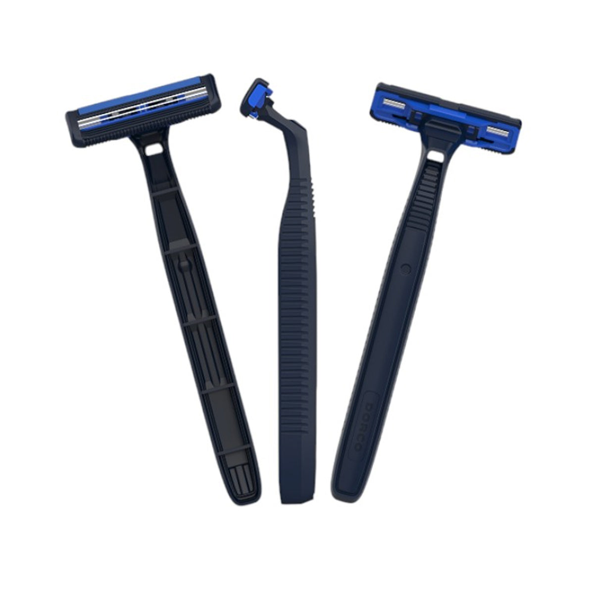 Dorco Pace 2 Disposable Razors For Men, 2 Blades Head, 15+5 Plastic Handles In A Pouch