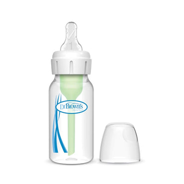 Dr. Brown's Plastic Narrow-Neck Options+ Bottle, 4 oz/120 ml, 1-pack