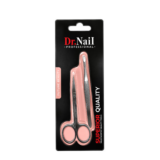 Dr.Nail Eyebrow Scissors & Tweezers Set 061