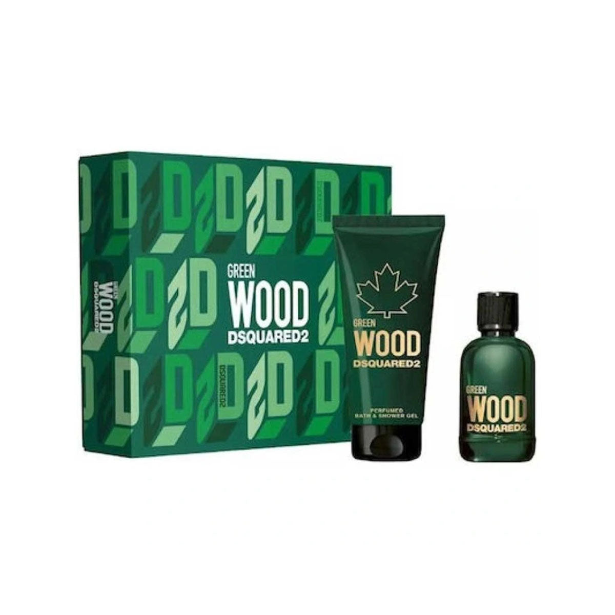 Dsquared2 Green Wood Edt 100m+l Shower Gel 150ml Gift Set For Men