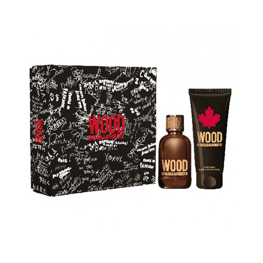 Dsquared Wood Edt 100ml + Shower Gel 150ml Gift Set For Men