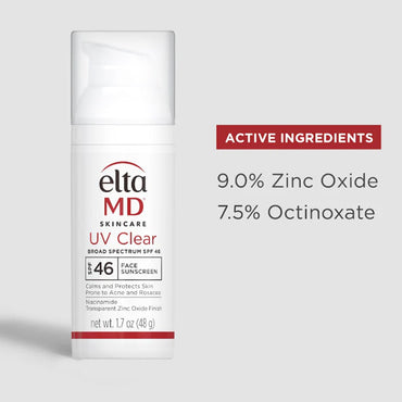 واقي شمس Elta-Md Uv Clear واسع الطيف بعامل حماية من الشمس 46، 48 جم