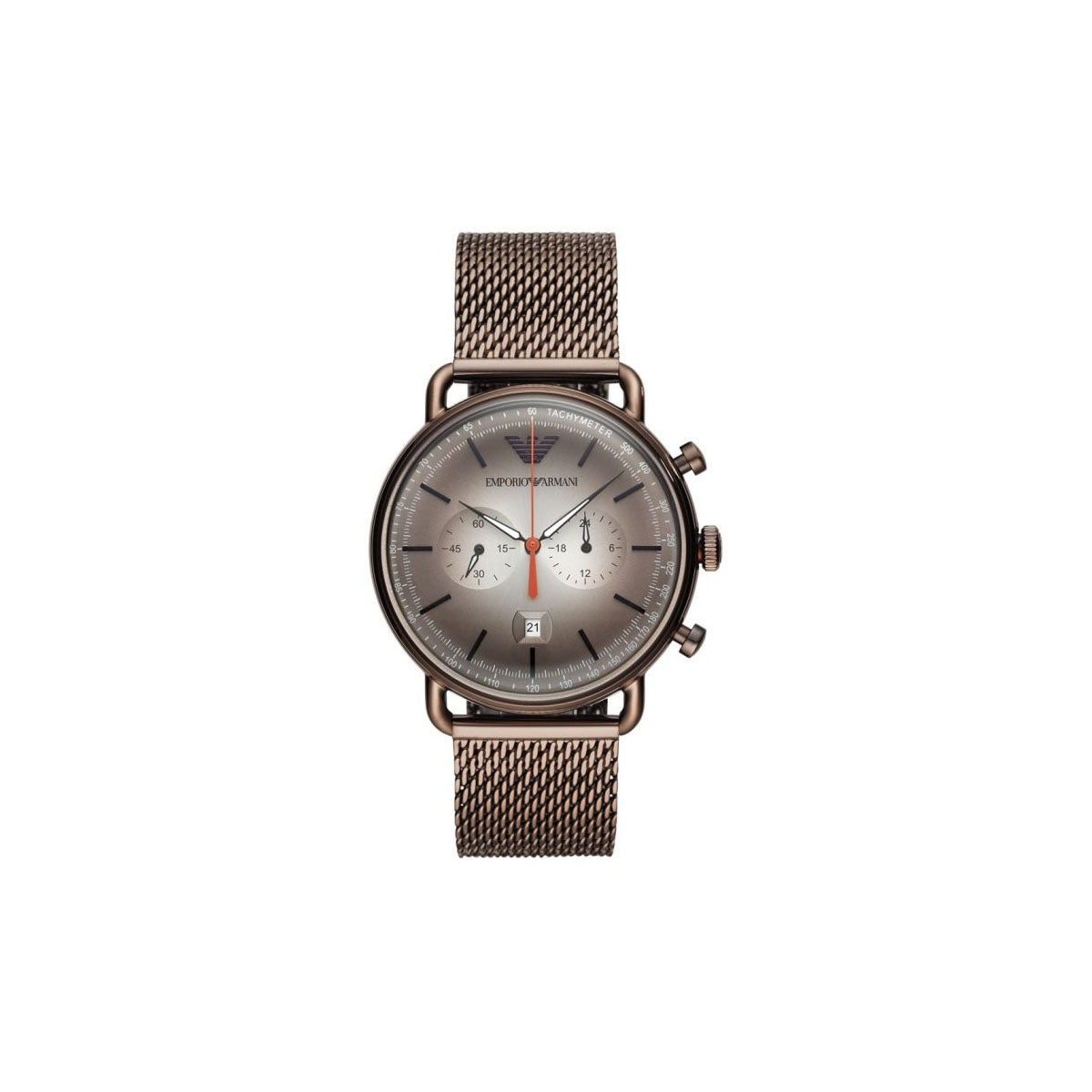 Emporio Armani AR11169 Men's Watch 43 Mm Brown – Beauty Box