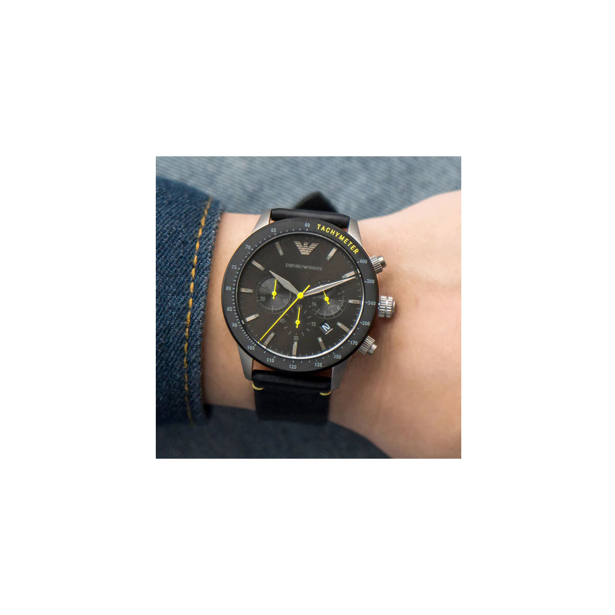 Emporio Armani AR11325 Men's Watch 43 Mm Black