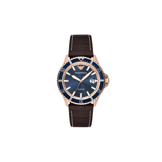 Emporio Armani AR11556 Men's Watch 42 Mm Brown