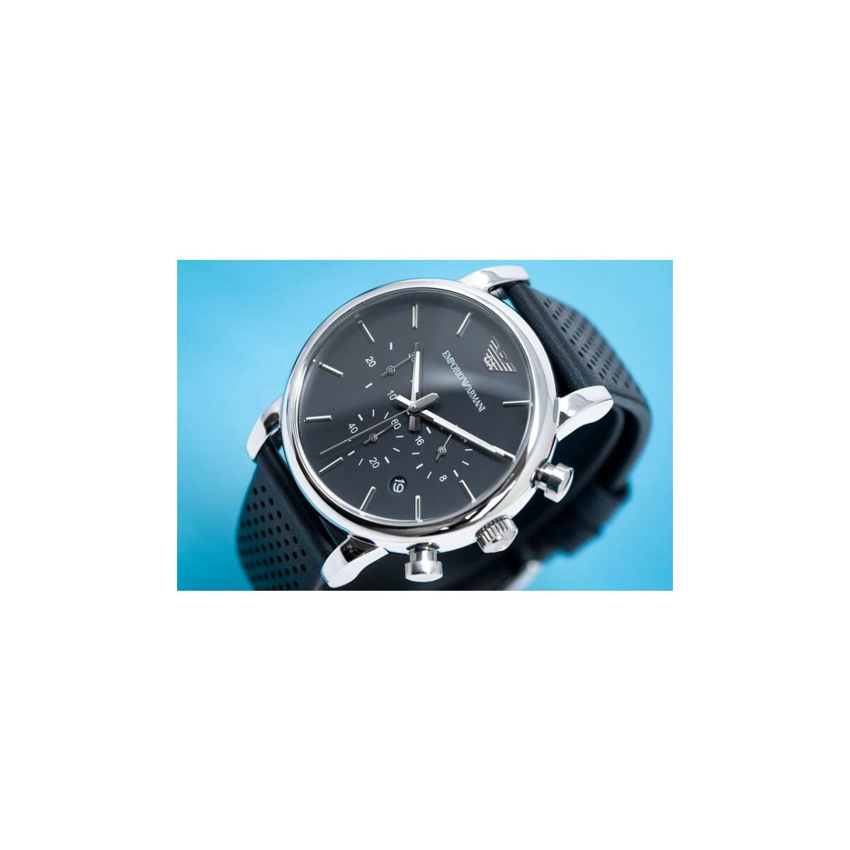 Emporio Armani AR1736 Men's Watch 41 Mm Navy Blue