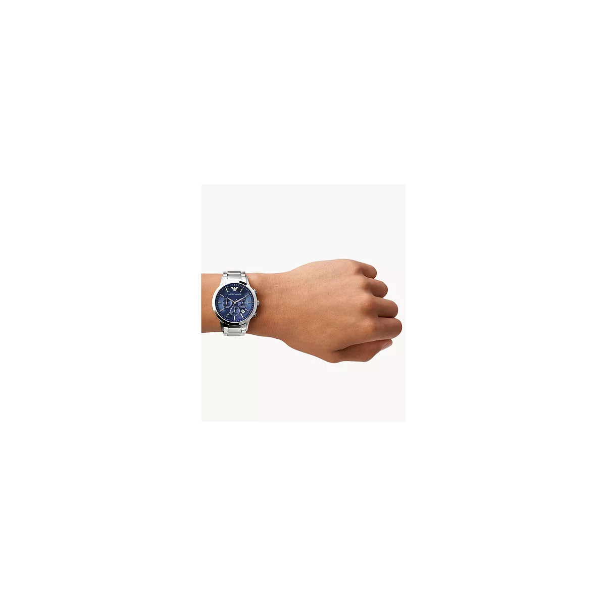 Emporio Armani AR2448 Men's Watch 43 Mm Silver