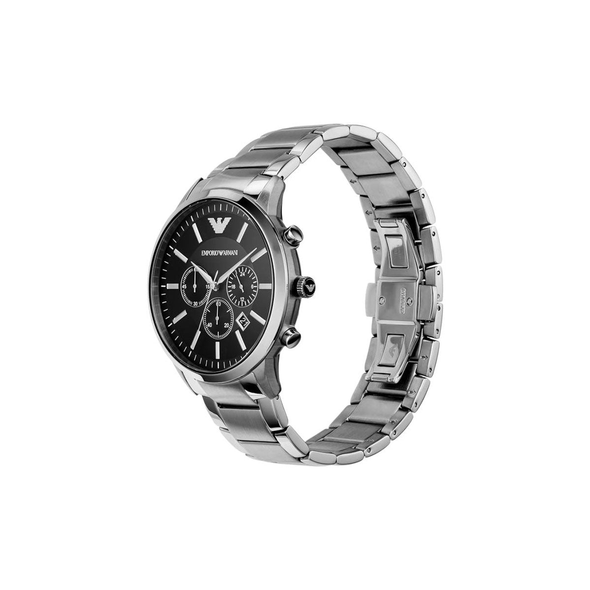 Emporio Armani AR2460 Men's Watch 46 Mm Silver