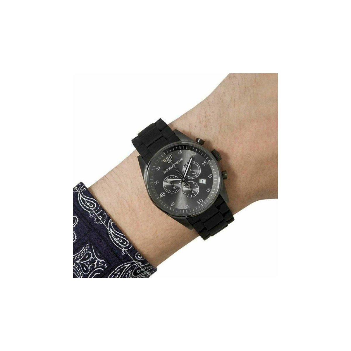 Emporio Armani AR5889 Men's Watch 41 Mm Black