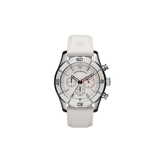 Emporio Armani AR5947 Men's Watch 45 Mm White