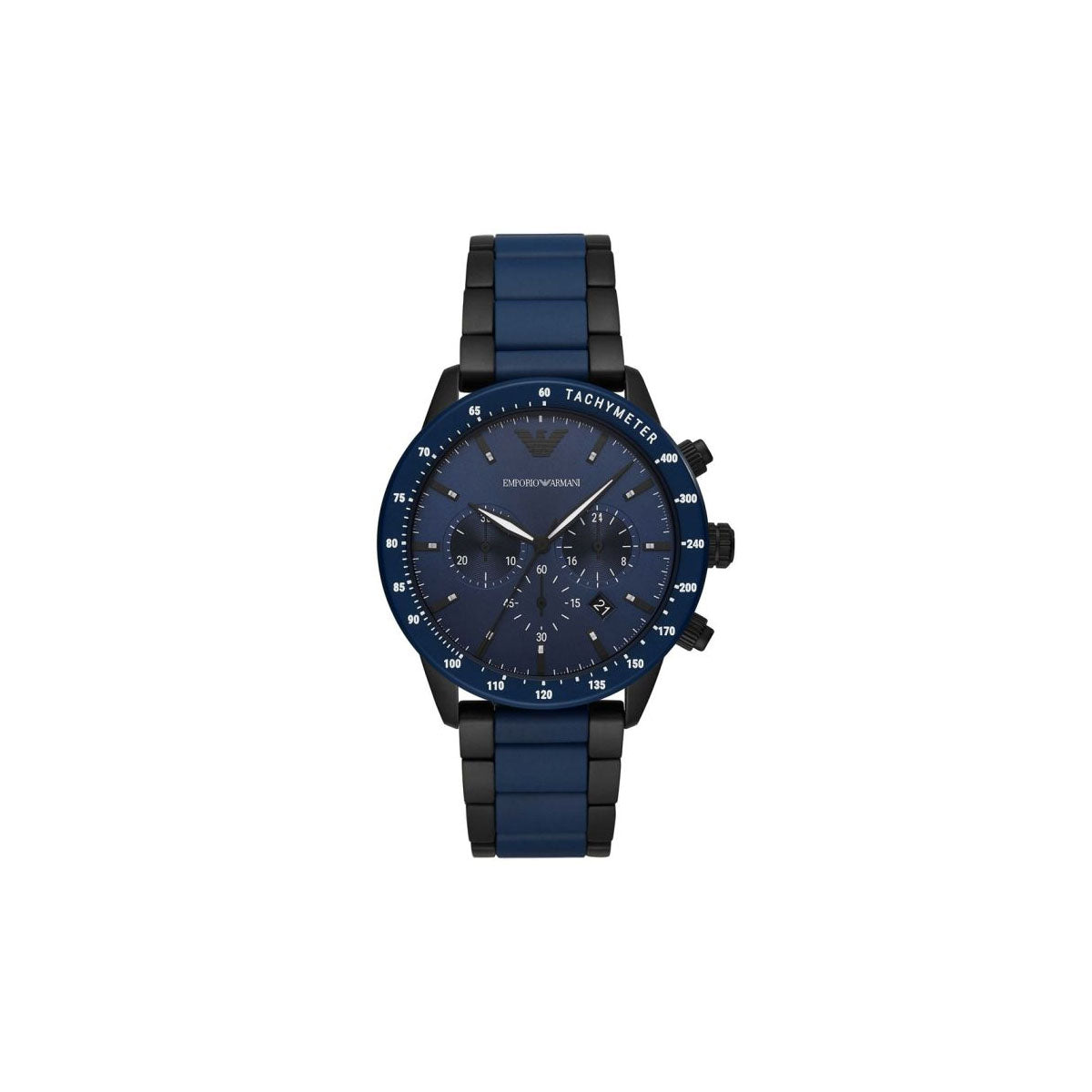 Emporio Armani AR70001 Men's Watch 43 Mm Blue – Beauty Box