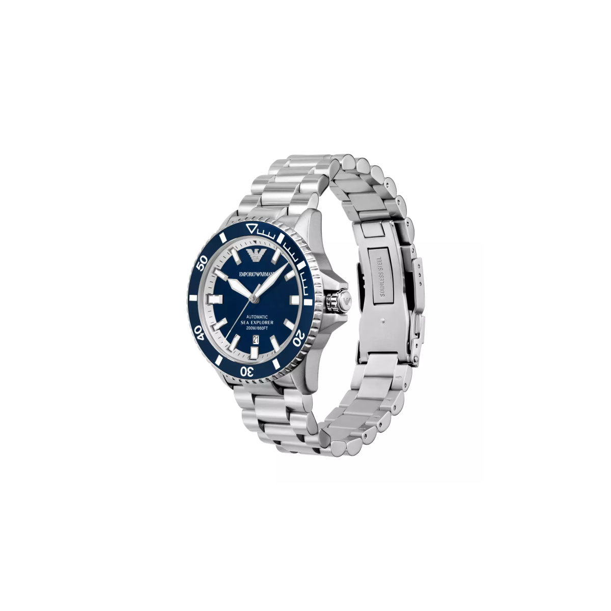 Emporio Armani Ar60079 Men's Watch 43 Mm Silver