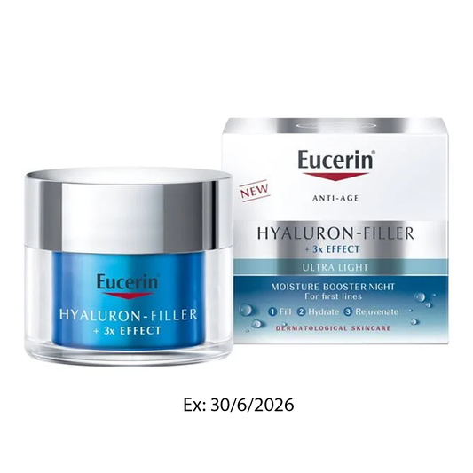 Eucerin Hyaluron Filler Ultra Light Cream Night Moisturizer Booster 50ml
