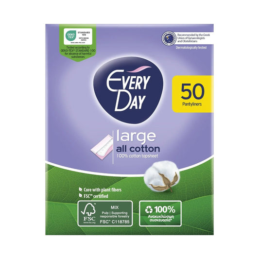 EveryDay All Cotton Large Pantyliners 50pcs