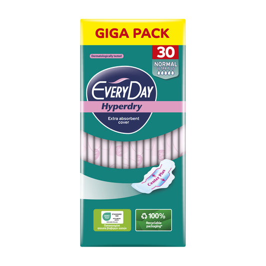 EveryDay Giga Pack Sanitary Pads Hyperdry Normal Ultra Plus 30pcs
