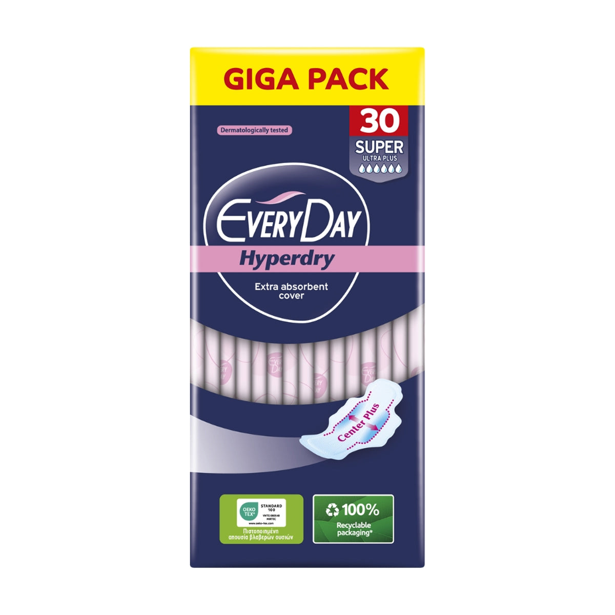 EveryDay Giga Pack Sanitary Pads Hyperdry Super Ultra Plus 30pcs
