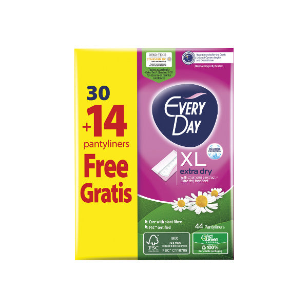 Everyday Extra Dry Extra Long 30+14 Free
