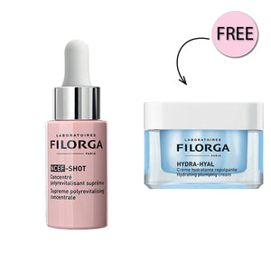 Filorga Ncef Shot Serum 15ml + Free Tester Hydra-hyal Hydrating Cream 50ml