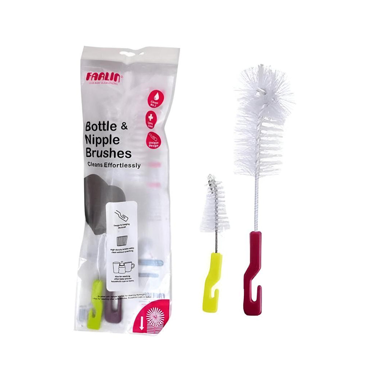 Farlin Baby Bottle & Nipple Cleaning Brushes