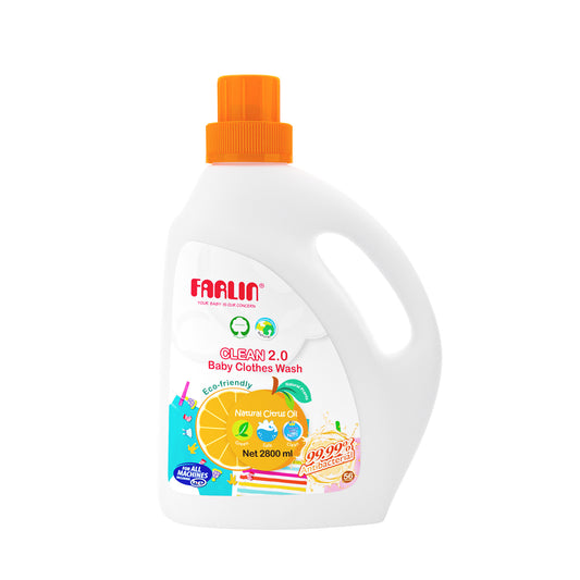 Farlin Clean 2.0 Antibacterial Baby Clothes Wash Citrus 2800 ML