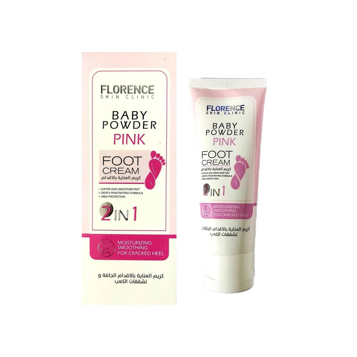 Florence Baby Powder Pink Foot Cream 2 in 1