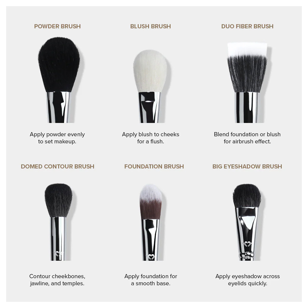 Forever52 Academic 18 Pieces Brush Kit