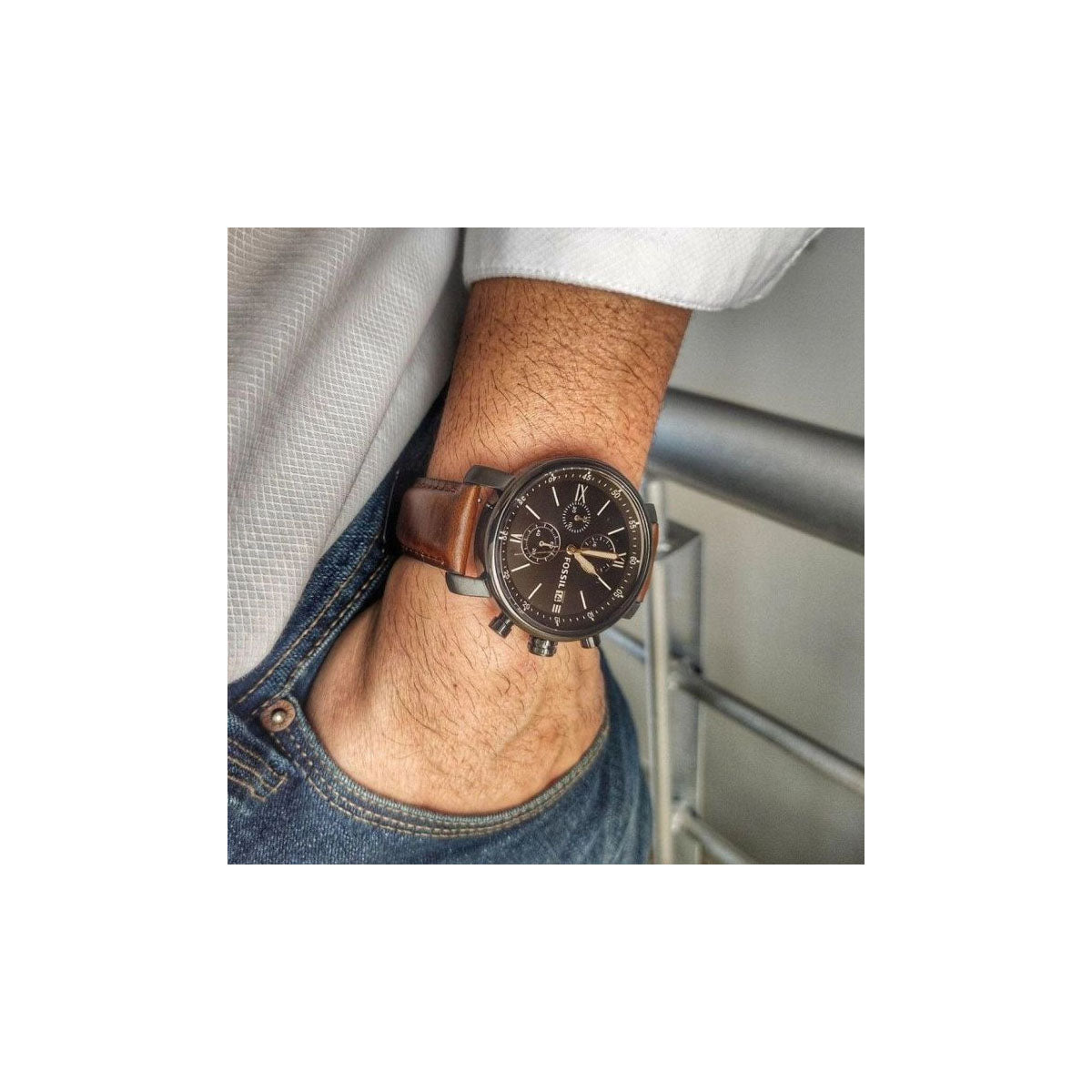 Fossil BQ2800 Men’s Watch 50 Mm Brown