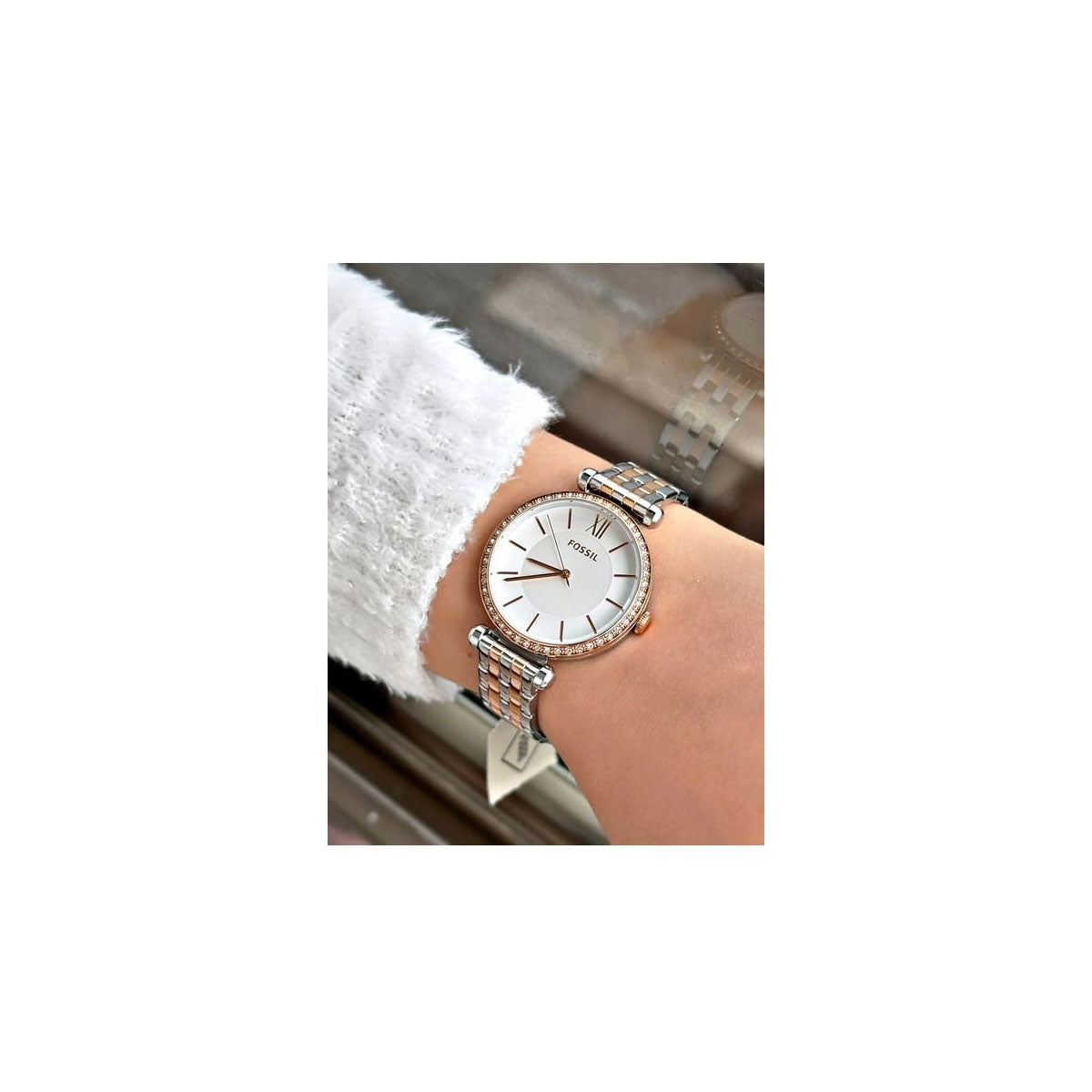 Fossil FBQ3901 Women's Watch 36 Mm Silver Gold