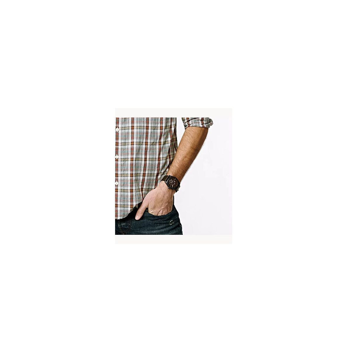 Fossil FS4656 Men's Watch 45mm Brown