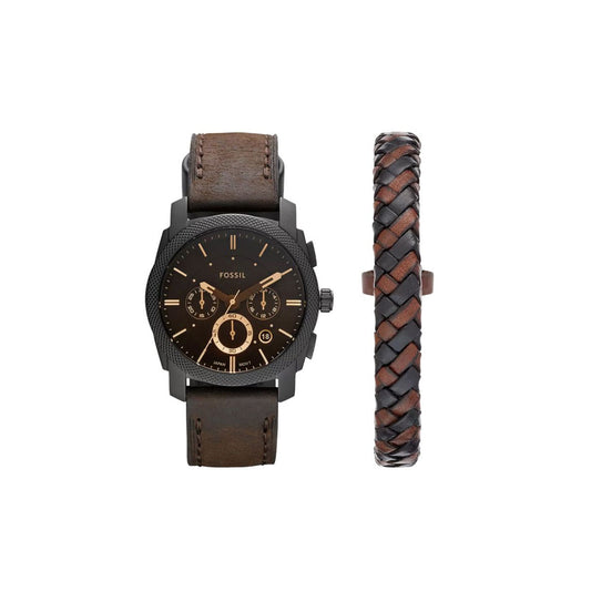 Fossil FS5251 Men’s Watch 45 Mm Brown Gift Set