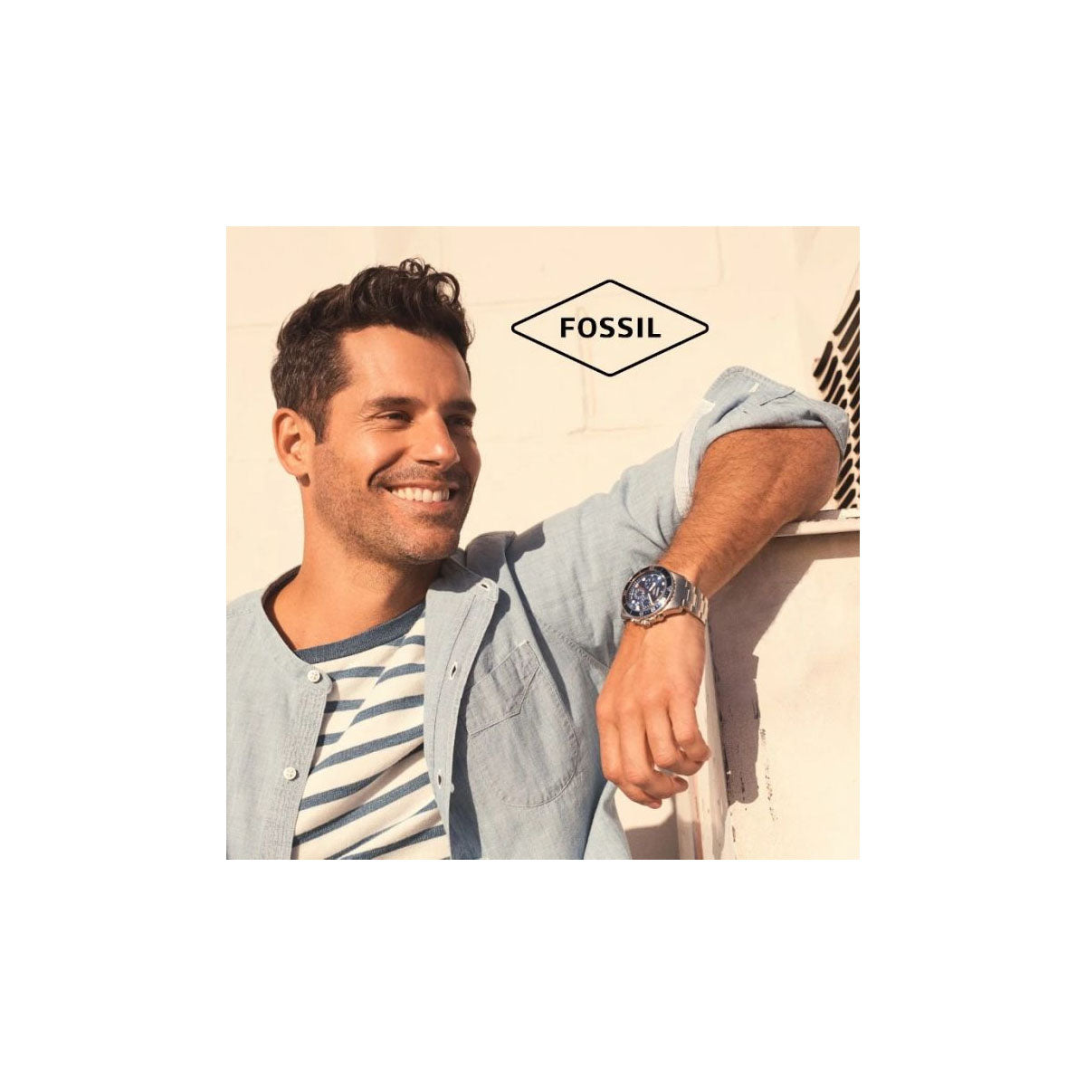 Fossil FS5724 Men's Watch 45mm Silver