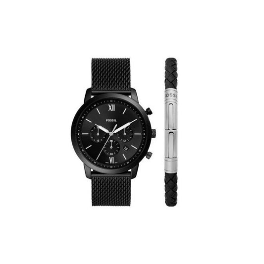 Fossil FS5786 Men’s Watch 44mm Black Gift Set