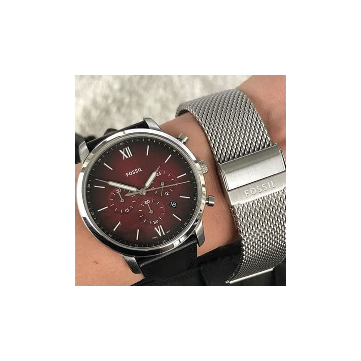 Fossil FS6016 Men’s Watch 44 Mm Black
